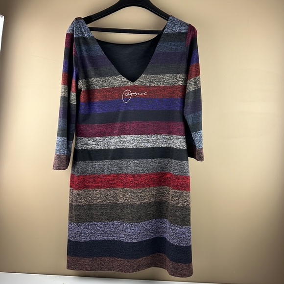 Desigual Striped Midi Dress - Picture 4 of 10